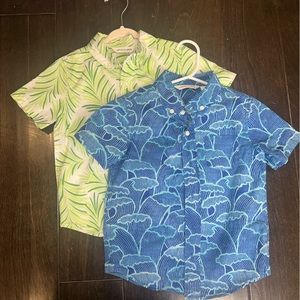 Janie and jack boys short sleeve button downs 4T